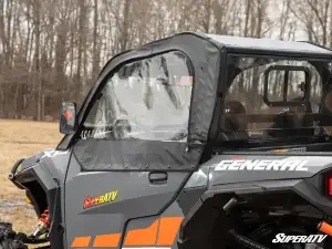 SuperATV - SuperATV Primal Soft Cab Enclosure Upper Doors for Polaris (2020-26) General XP 1000 (2 Seat, Standard Polycarbonate - Dark Tint Rear Windshield) - Image 3