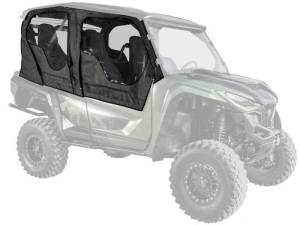 SuperATV - SuperATV Primal Soft Cab Enclosure Upper Doors for Yamaha (2021-26) Wolverine RMAX 4 Compact (No Rear Windshield) - Image 1