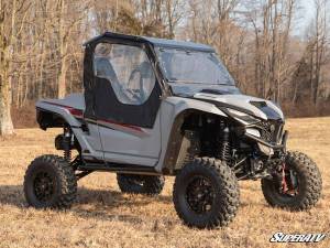 SuperATV - SuperATV Primal Soft Cab Enclosure Upper Doors for Yamaha (2021-26) Wolverine RMAX 2 1000 (Standard Polycarbonate - Light Tint Rear Windshield) - Image 3