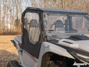 SuperATV - SuperATV Primal Soft Cab Enclosure Upper Doors for Yamaha (2021-26) Wolverine RMAX 4 Compact (w/ Standard Polycarbonate - Light Tint) - Image 5