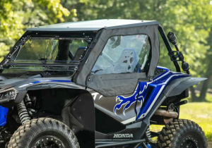 SuperATV - SuperATV Primal Soft Cab Enclosure Upper Doors for Honda (2019-26) Talon 1000 (w/ Standard Polycarbonate - Clear Rear Windshield) - Image 5