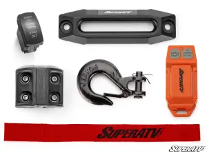 SuperATV - SuperATV Ready-Fit Winch for Kawasaki (2015-26) Mule Pro (4500 lb) - Image 6