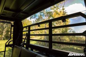 SuperATV - SuperATV Rear Windshield for Kawasaki (2015-26) Mule Pro-FXT (Standard Polycarbonate - Light Tint) - Image 5
