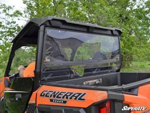 SuperATV - SuperATV Rear Windshield for Polaris (2016-26) General (Standard Polycarbonate - Clear) - Image 2