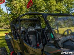 SuperATV - SuperATV Rear Windshield for Polaris (2018-21) RZR XP Turbo S (Standard Polycarbonate - Dark Tint) - Image 4