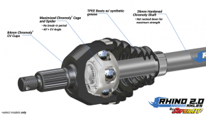 SuperATV - SuperATV Rhino 2.0 Heavy-Duty Axles for Can-Am (2015-17) Maverick Turbo (Rear) - Image 7