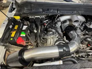 H&S Motorsports - H&S Motorsports Scorpion Piping Kit for Ford (2011-16) 6.7L Power Stroke (w/ Air Intake & 2015 Oil Feed Line, Raw Aluminum) - Image 6
