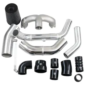 H&S Motorsports - H&S Motorsports Scorpion Piping Kit for Ford (2011-16) 6.7L Power Stroke (w/ Air Intake & 2015 Oil Feed Line, Raw Aluminum) - Image 3
