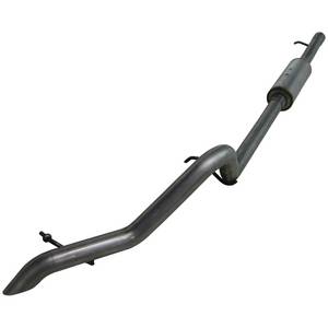 MBRP Cat Back Exhaust, Jeep (2007-11) Wrangler JK, 3.8L, 4-door, Off-Road Tail Pipe, Muffler Before Axle, Aluminized