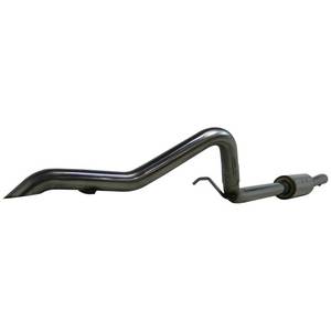MBRP Cat Back Exhaust, Jeep (2007-11) Wrangler JK, 3.8L, 4-door, Off-Road Tail Pipe, Muffler Before Axle, T409 Stainless