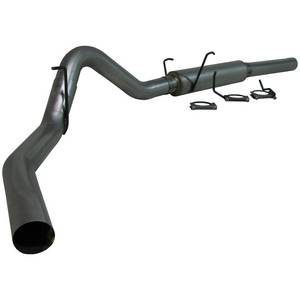 Exhaust - 4" Cat/DPF Back Single Exit Exhaust - MBRP - MBRP 4" Cat Back Exhaust, Dodge (2004.5-07) 2500/3500, 5.9L Cummins, Single Side Exit, Aluminized Perf.