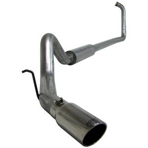 Exhaust - 4" Turbo/Down-Pipe Back Single Exit Exhaust - MBRP - MBRP 4" Turbo Back, Ford (2003-07) F-250/F-350, 6.0L Power Stroke, Single Side Exit, C&C Off-Road, Aluminized