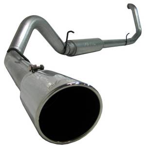 Exhaust - 4" Turbo/Down-Pipe Back Single Exit Exhaust - MBRP - MBRP 4" Turbo Back, Ford (1999-03) Excursion, 7.3L Power Stroke, Single Side Exit, Aluminized