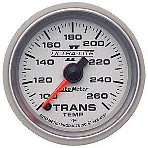 Auto Meter Ultra Lite II Series, Transmission Temperature 100*-260*F (Full Sweep Electric)