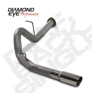 Diamond Eye Performance - Diamond Eye 4" D.P.F. Back Exhaust, Chevy/GMC (2007.5-10) 2500-3500HD, 6.6L Duramax, Single, T409 Stainless - Image 2