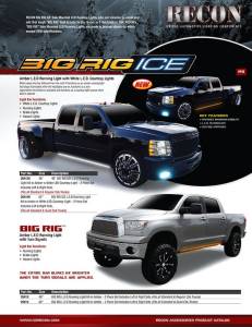 Recon - Recon BIG RIG "ICE" Running Lights, 62" Amber with White Courtesy Lights - Image 5
