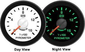 Isspro - Isspro EV2 Series White Face/Red Pointer/Green Lighting, EGT Gauge (0-1600*) Pre-Turbo Color Coded - Image 2