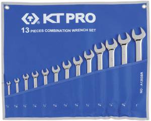 KT Pro Combenation Wrench Set, SAE 12 point, 14 piece