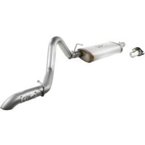 Exhaust - 2.25" & 2.5" Cat Back Exhaust - aFe - aFe Power MACH Force XP  2.5" Cat-Back Exhaust, Jeep (1997-06) Wrangler TJ, Hi-Tuck, I6-4.0L, 409 SS