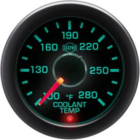 Isspro - Isspro EV2 Series White Face/Red Pointer/Green Lighting, Coolant Temp Gauge (100-280*) - Image 2