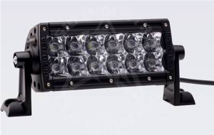 Off-Road Lighting - Dual Row LED Light Bars - Rigid Industries - Rigid Industries, 6" E-Series LED Light Bar, Spot/Flood Combo, White