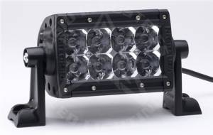 Off-Road Lighting - Dual Row LED Light Bars - Rigid Industries - Rigid Industries, 4" E-Series LED Light Bar, Flood , Amber